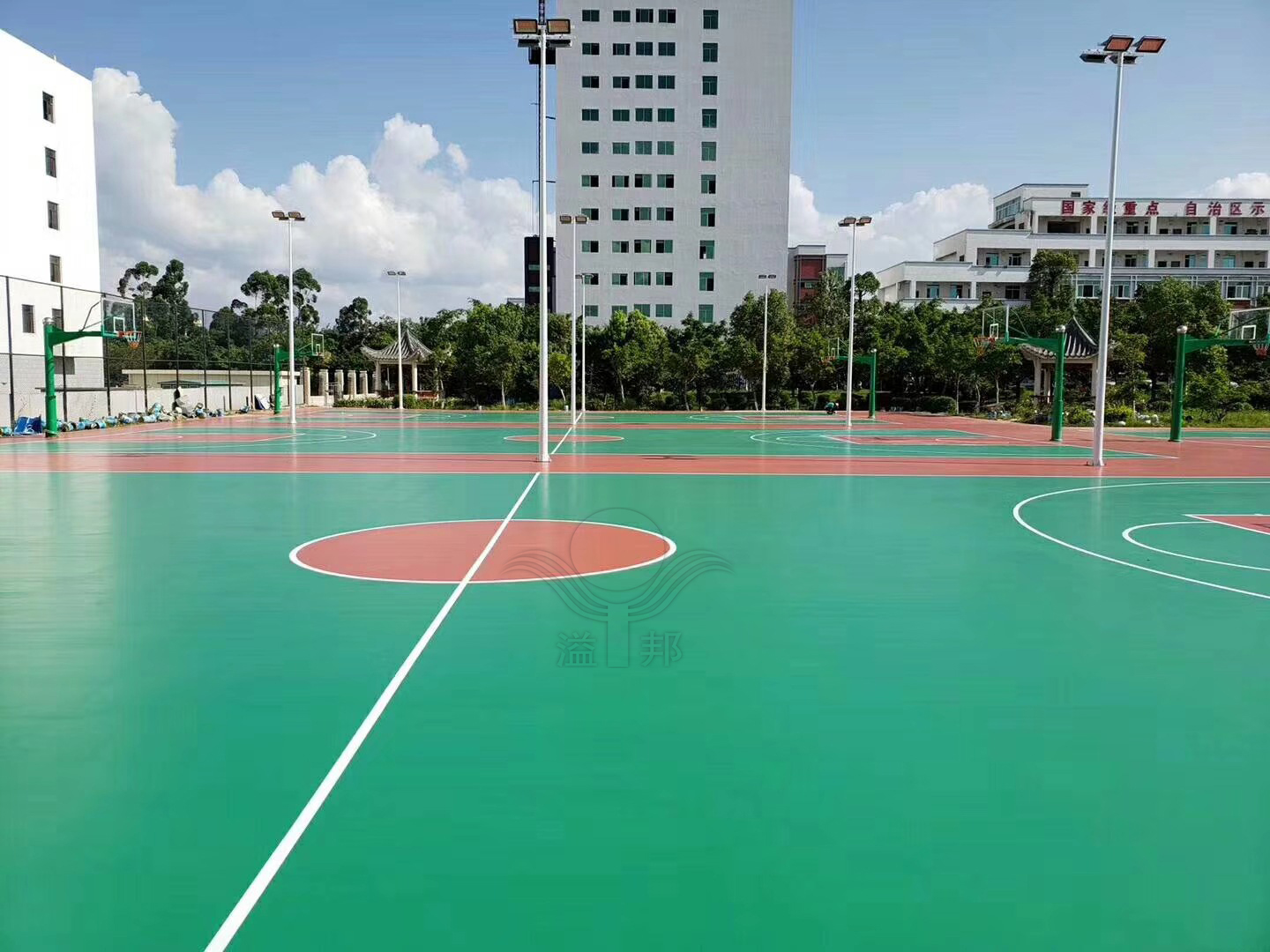 塑胶篮球场筑造