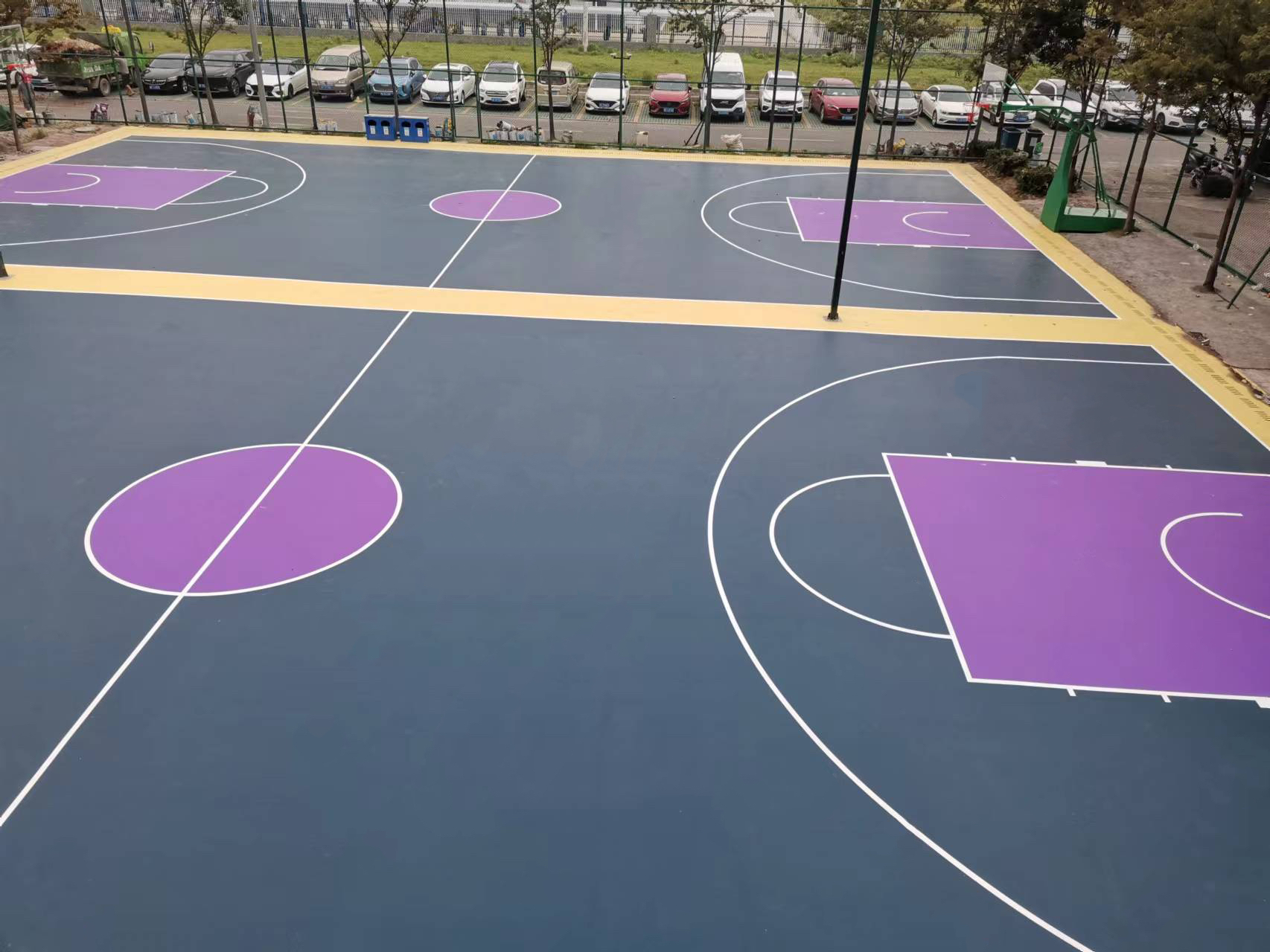 硅pu篮球场报价